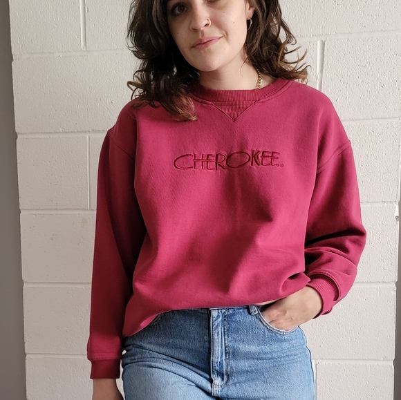 Cherokee Vintage Red Sweatshirt Embroidered - Picture 4 of 6